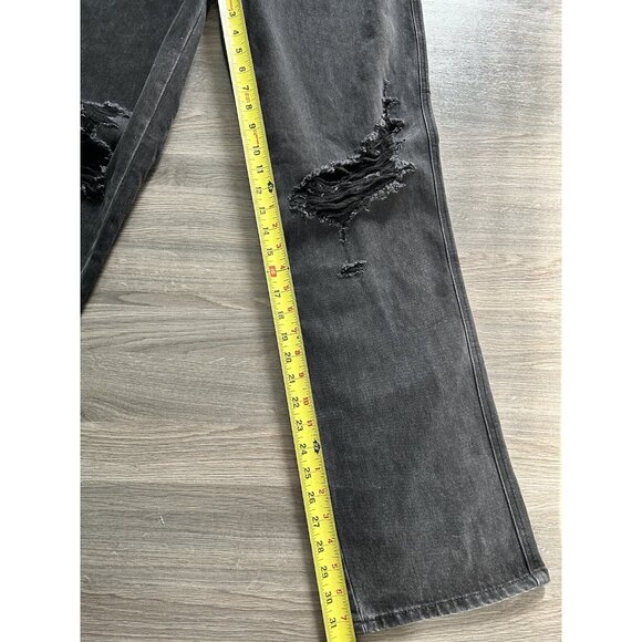 Judy Blue Jeans Size 7 /28 Black Nashville Rigid Magic High Rise 90s Straight - Picture 3 of 10